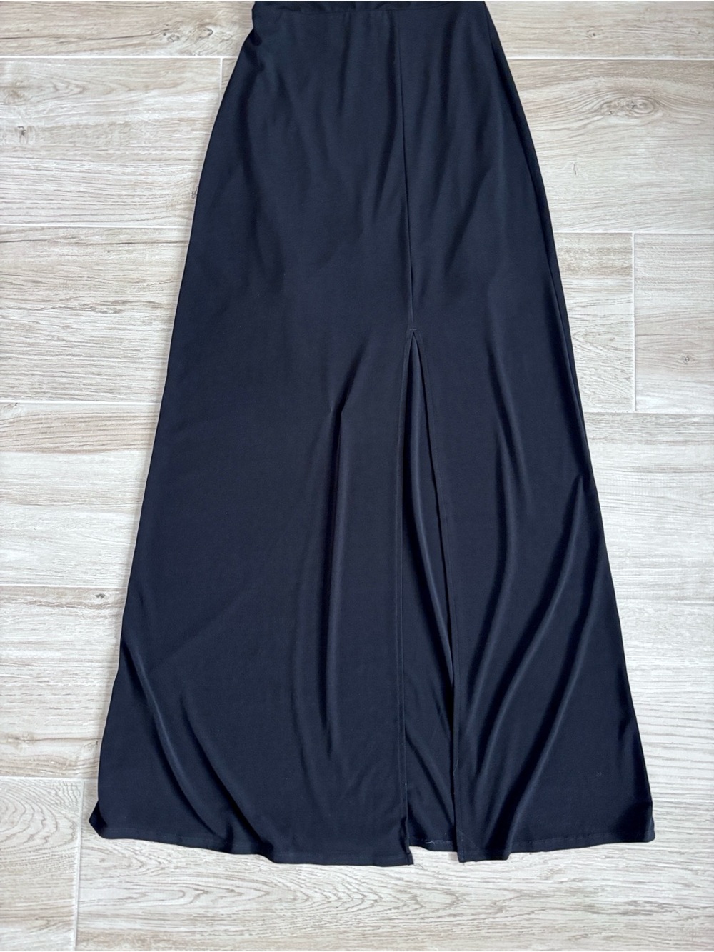 Express Maxi Dress High Neck Lace Up Back Black Women’s Size XS - Picture 5 of 7